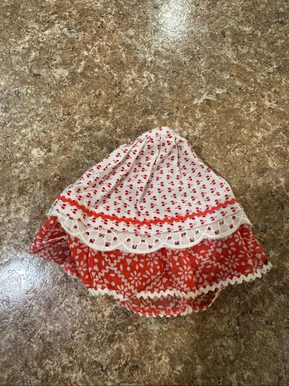 Vintage 1971 Barbie Country Music #1055 Red White Prairie Skirt Mattel